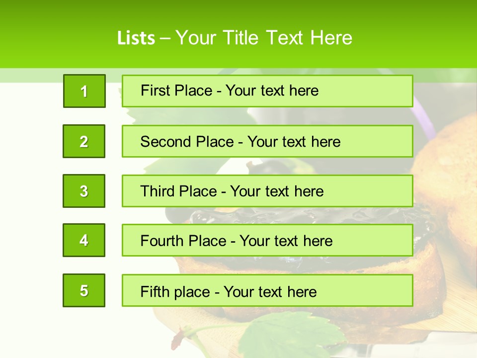 A Table Topped With Bread And Jam Next To A Jar Of Jam PowerPoint Template