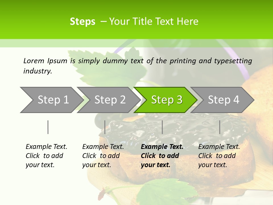 A Table Topped With Bread And Jam Next To A Jar Of Jam PowerPoint Template