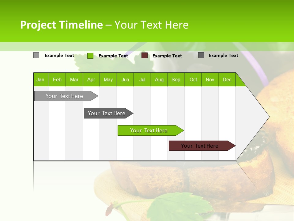 A Table Topped With Bread And Jam Next To A Jar Of Jam PowerPoint Template
