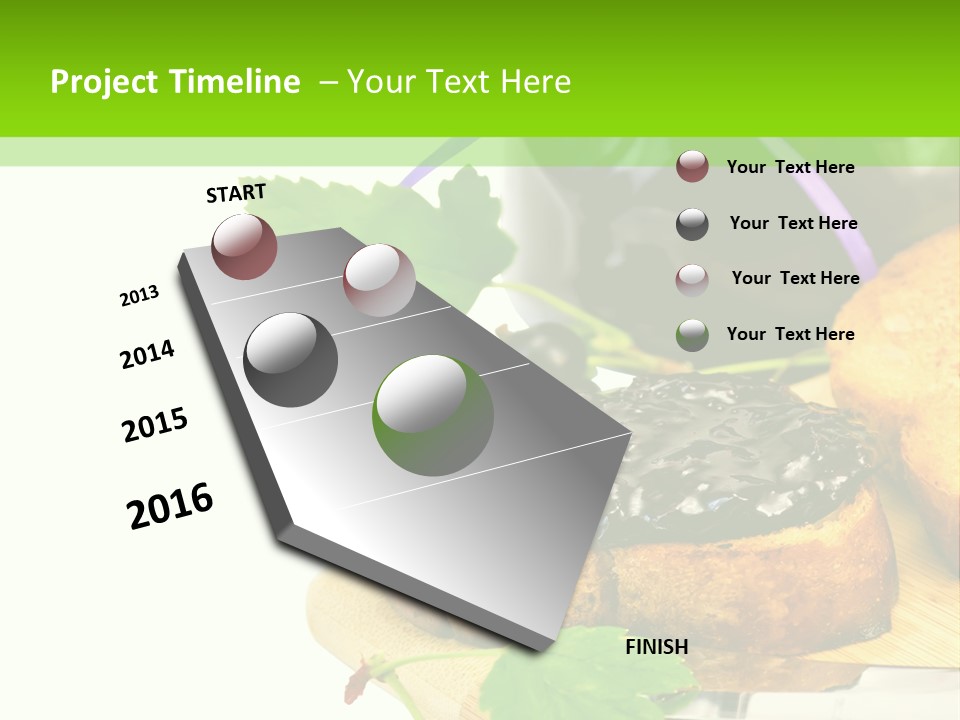 A Table Topped With Bread And Jam Next To A Jar Of Jam PowerPoint Template