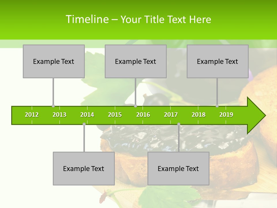 A Table Topped With Bread And Jam Next To A Jar Of Jam PowerPoint Template