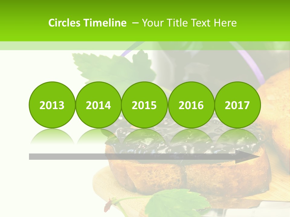 A Table Topped With Bread And Jam Next To A Jar Of Jam PowerPoint Template