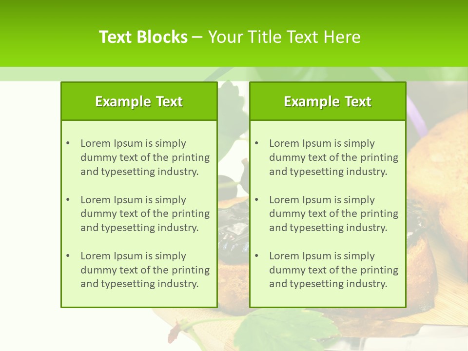 A Table Topped With Bread And Jam Next To A Jar Of Jam PowerPoint Template