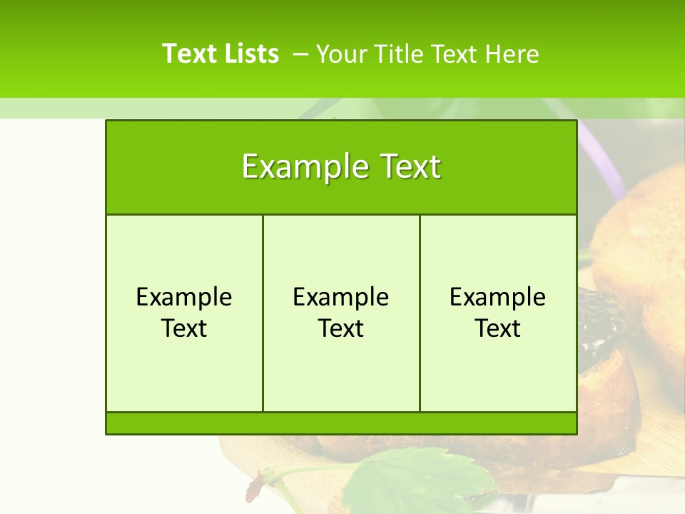 A Table Topped With Bread And Jam Next To A Jar Of Jam PowerPoint Template