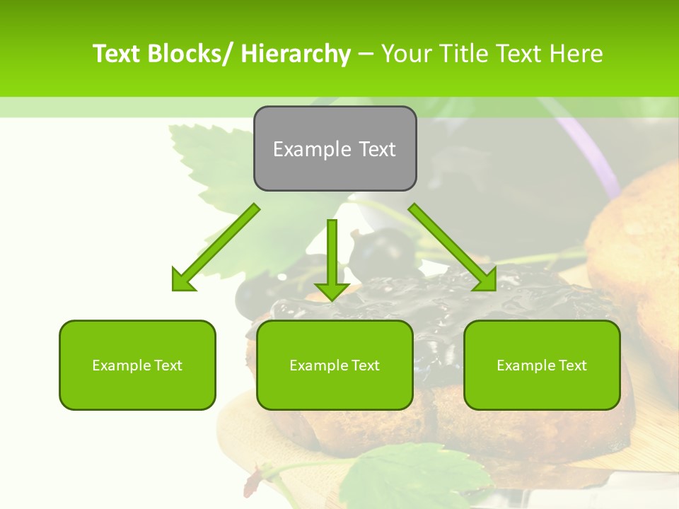 A Table Topped With Bread And Jam Next To A Jar Of Jam PowerPoint Template