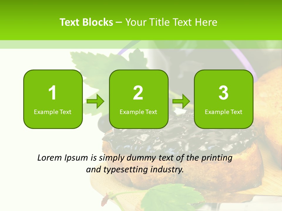 A Table Topped With Bread And Jam Next To A Jar Of Jam PowerPoint Template