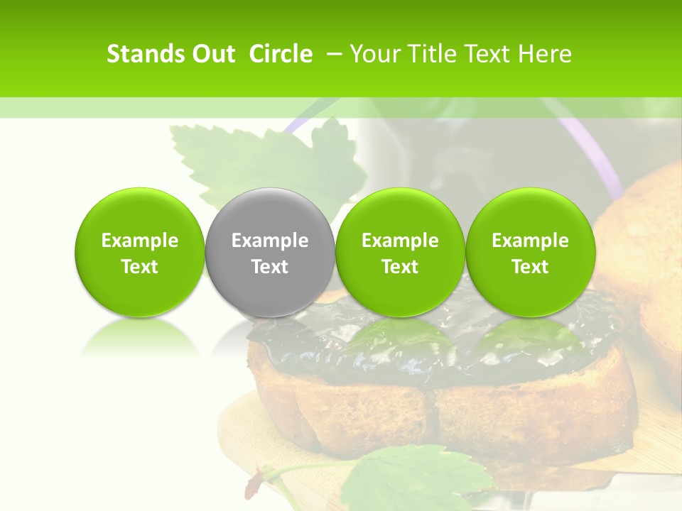 A Table Topped With Bread And Jam Next To A Jar Of Jam PowerPoint Template