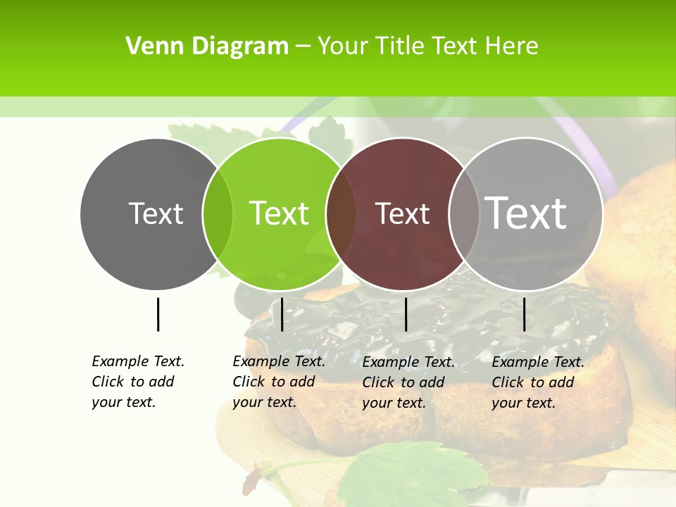 A Table Topped With Bread And Jam Next To A Jar Of Jam PowerPoint Template