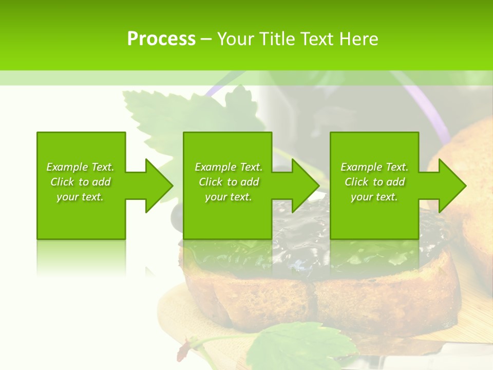 A Table Topped With Bread And Jam Next To A Jar Of Jam PowerPoint Template