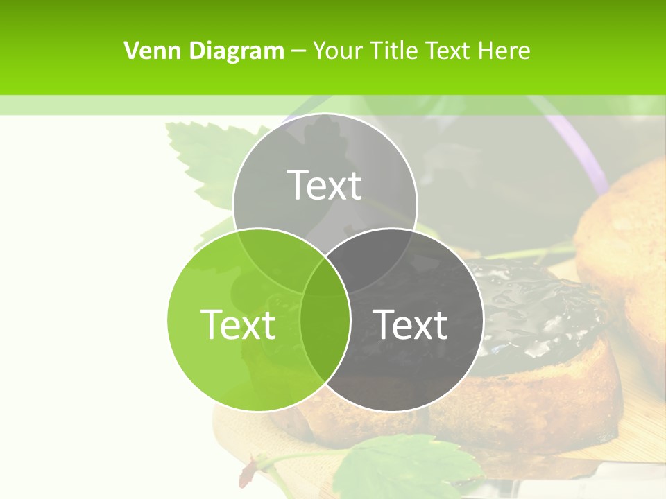 A Table Topped With Bread And Jam Next To A Jar Of Jam PowerPoint Template