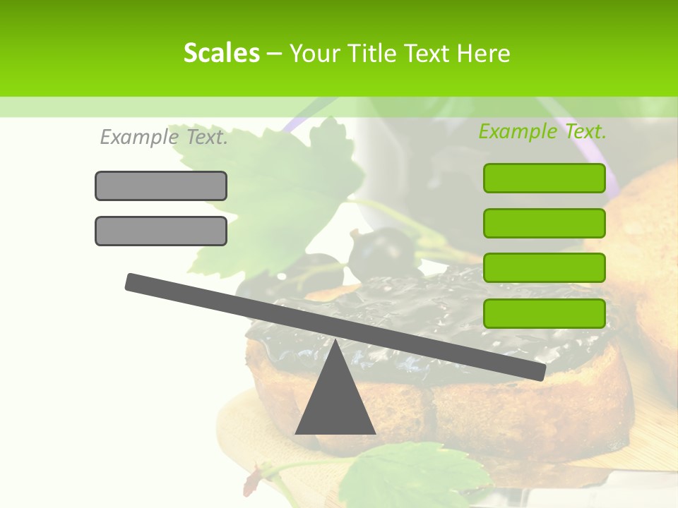 A Table Topped With Bread And Jam Next To A Jar Of Jam PowerPoint Template