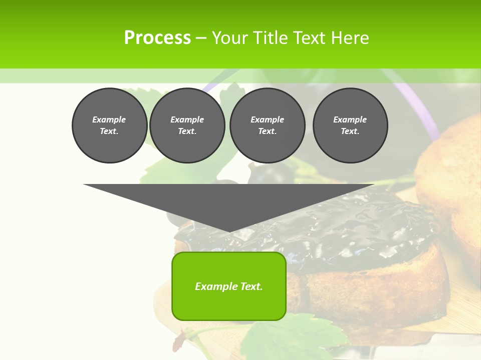 A Table Topped With Bread And Jam Next To A Jar Of Jam PowerPoint Template
