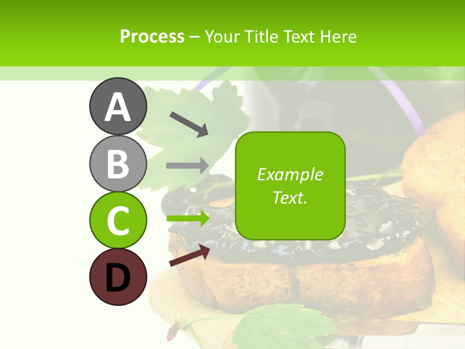 A Table Topped With Bread And Jam Next To A Jar Of Jam PowerPoint Template