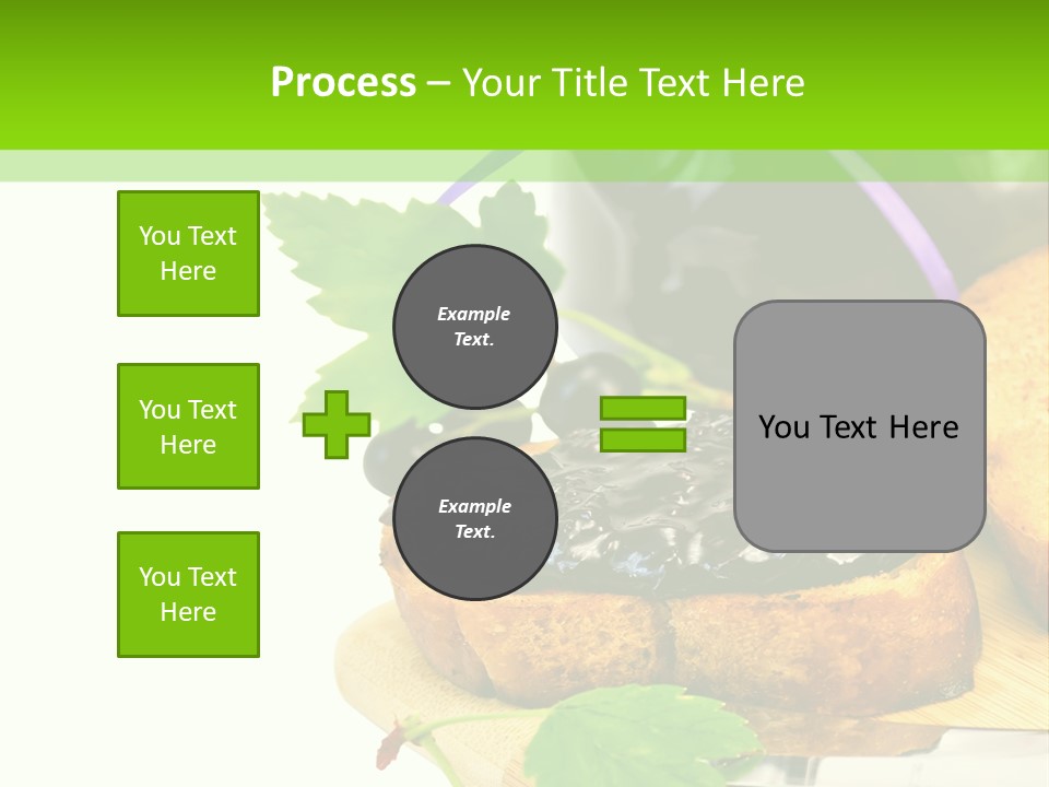 A Table Topped With Bread And Jam Next To A Jar Of Jam PowerPoint Template
