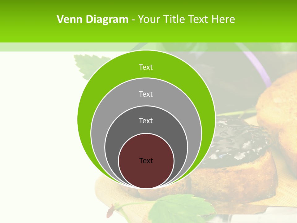 A Table Topped With Bread And Jam Next To A Jar Of Jam PowerPoint Template