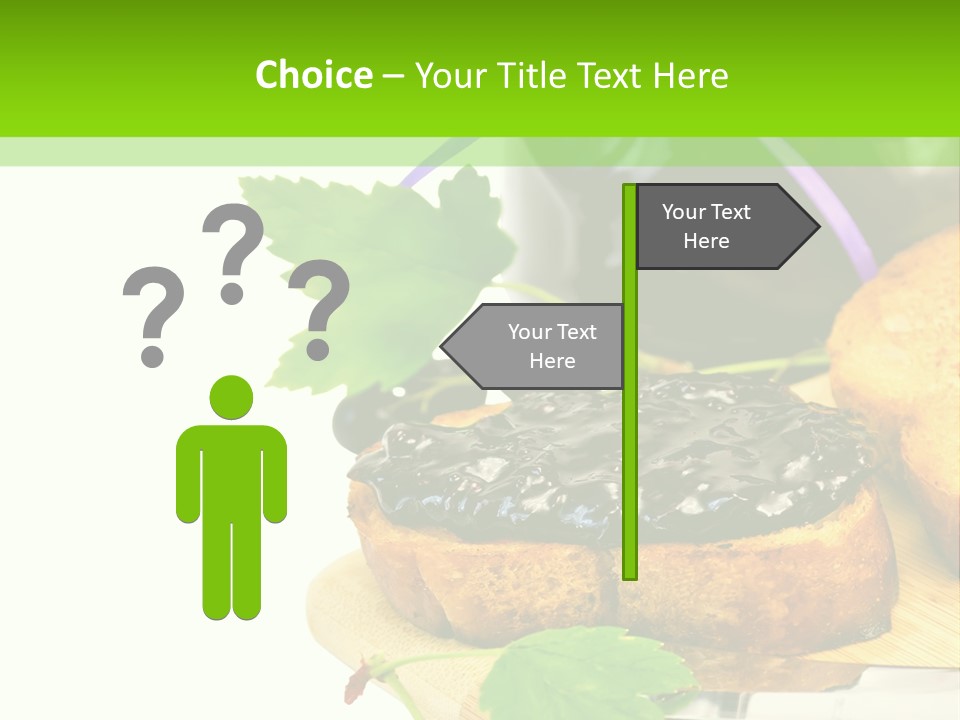 A Table Topped With Bread And Jam Next To A Jar Of Jam PowerPoint Template