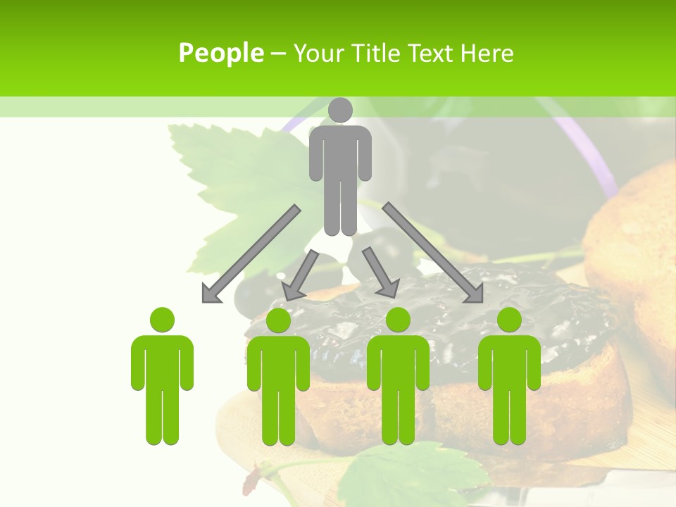 A Table Topped With Bread And Jam Next To A Jar Of Jam PowerPoint Template