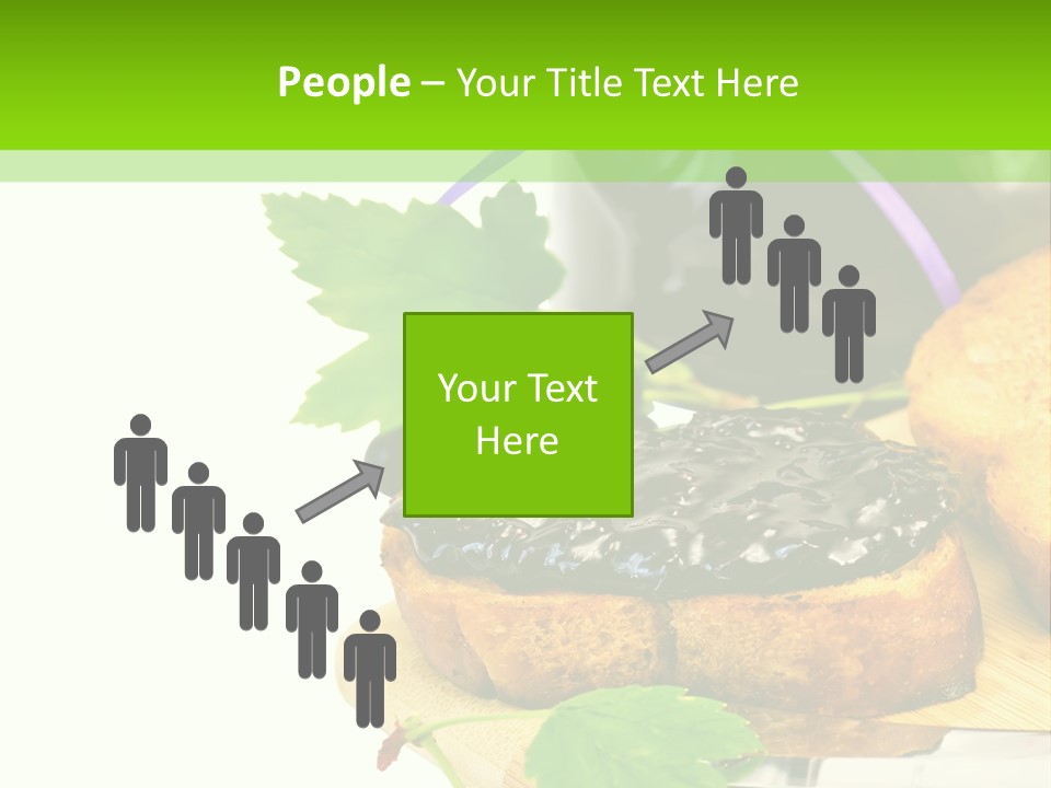 A Table Topped With Bread And Jam Next To A Jar Of Jam PowerPoint Template