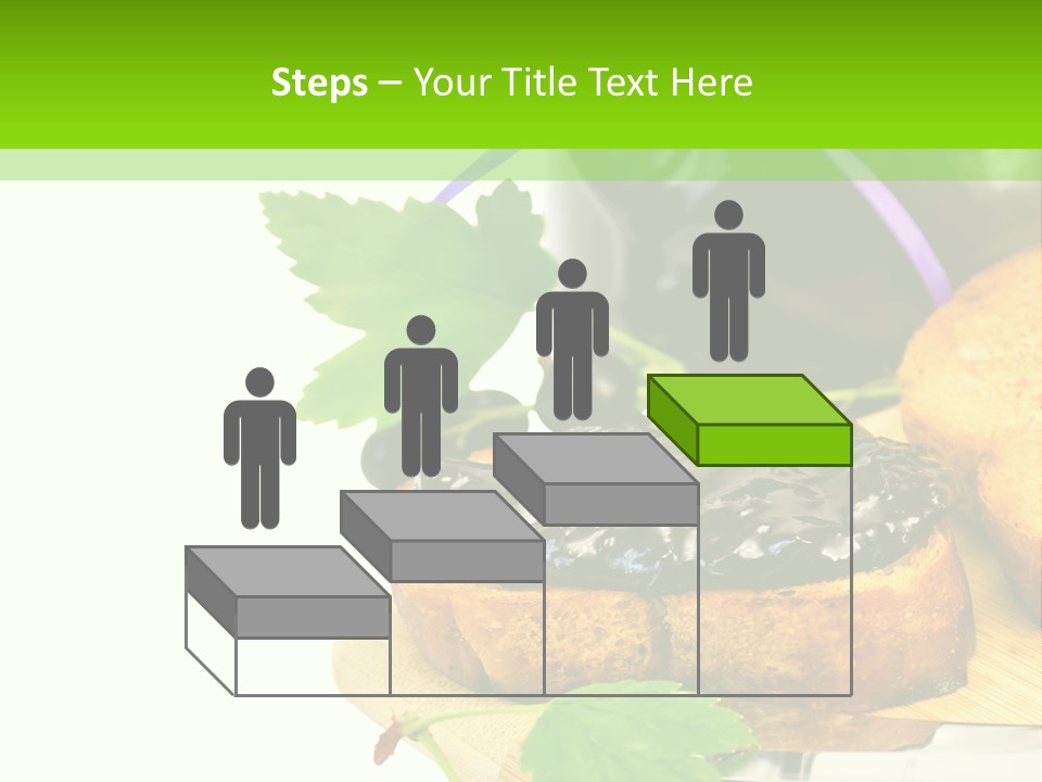 A Table Topped With Bread And Jam Next To A Jar Of Jam PowerPoint Template