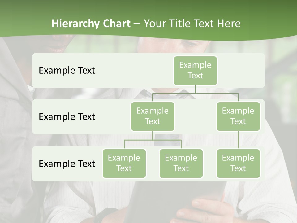 A Man And A Woman Looking At A Tablet PowerPoint Template