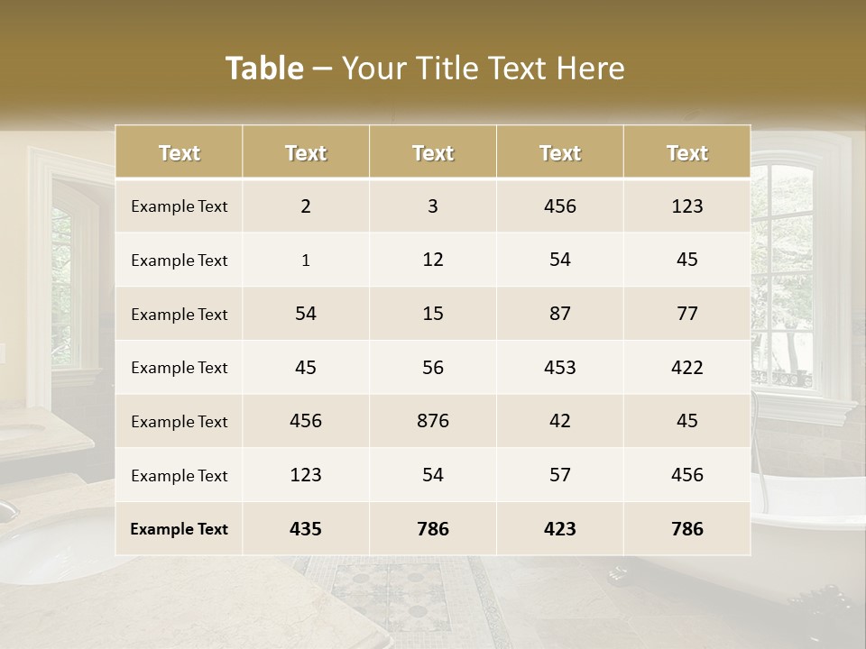 A Bath Room With A Tub A Sink And A Window PowerPoint Template