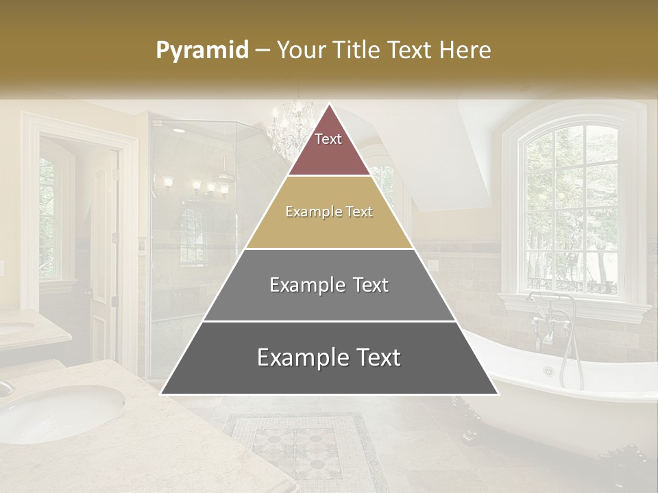 A Bath Room With A Tub A Sink And A Window PowerPoint Template