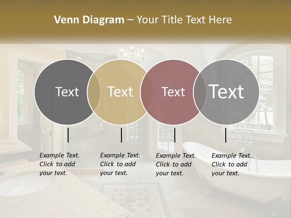 A Bath Room With A Tub A Sink And A Window PowerPoint Template