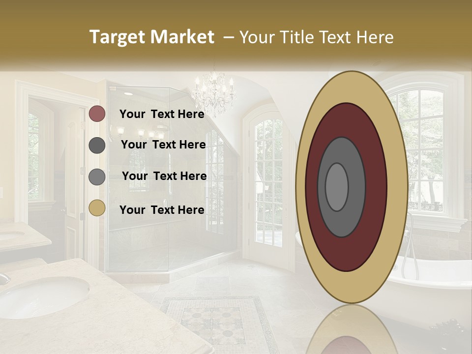 A Bath Room With A Tub A Sink And A Window PowerPoint Template