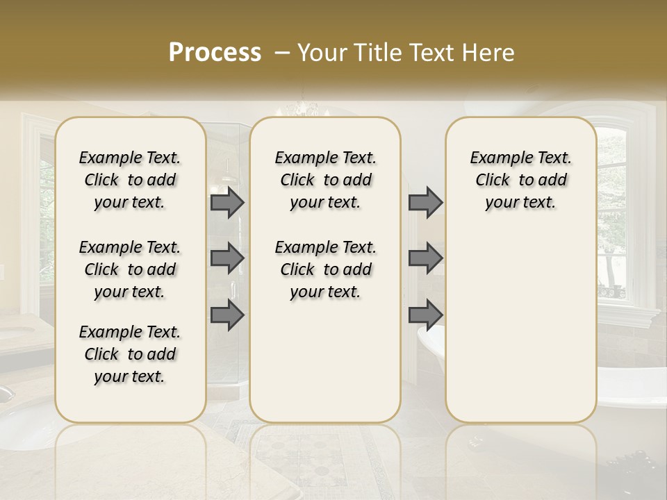 A Bath Room With A Tub A Sink And A Window PowerPoint Template