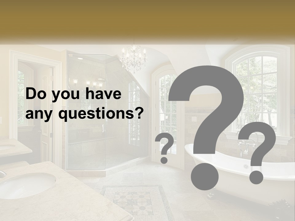 A Bath Room With A Tub A Sink And A Window PowerPoint Template