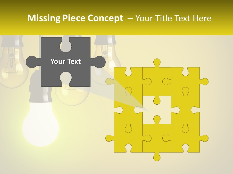 A Group Of Light Bulbs Hanging From A Ceiling PowerPoint Template