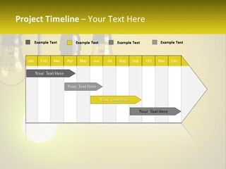 A Group Of Light Bulbs Hanging From A Ceiling PowerPoint Template