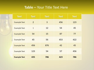 A Group Of Light Bulbs Hanging From A Ceiling PowerPoint Template