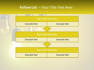 A Group Of Light Bulbs Hanging From A Ceiling PowerPoint Template