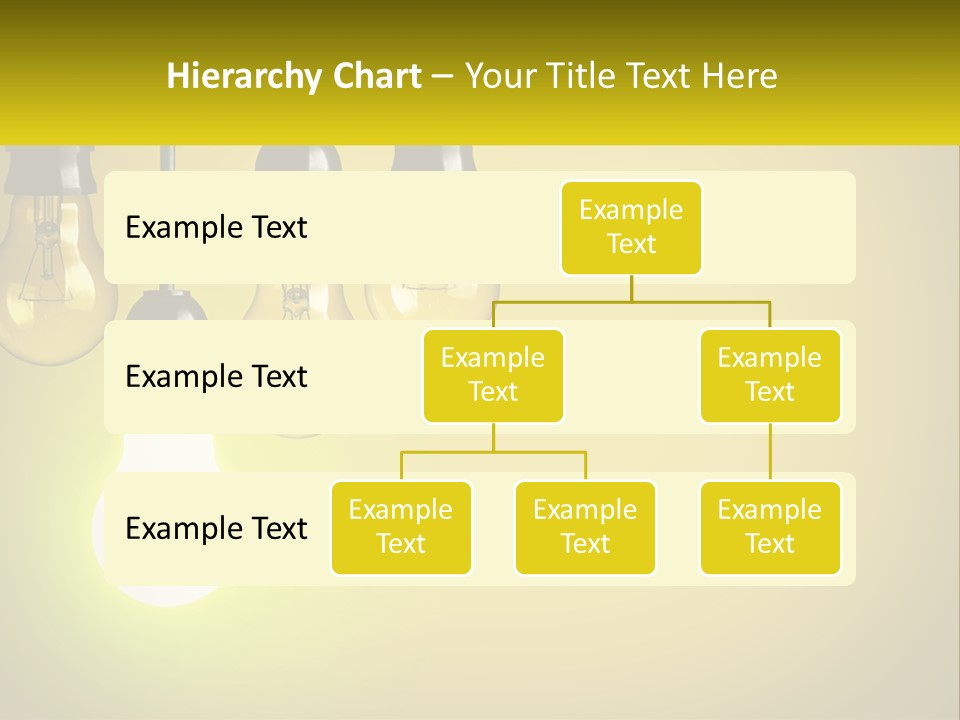 A Group Of Light Bulbs Hanging From A Ceiling PowerPoint Template