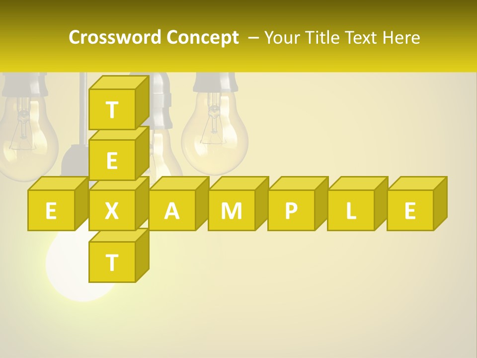 A Group Of Light Bulbs Hanging From A Ceiling PowerPoint Template