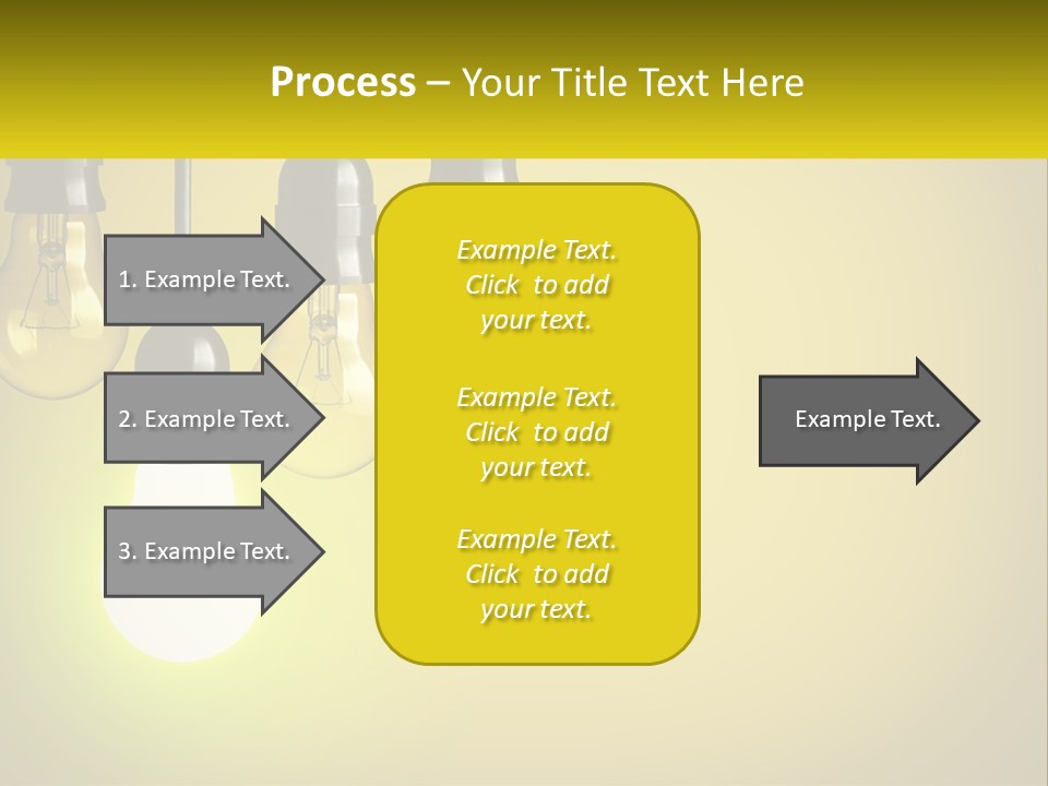 A Group Of Light Bulbs Hanging From A Ceiling PowerPoint Template