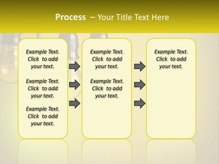 A Group Of Light Bulbs Hanging From A Ceiling PowerPoint Template