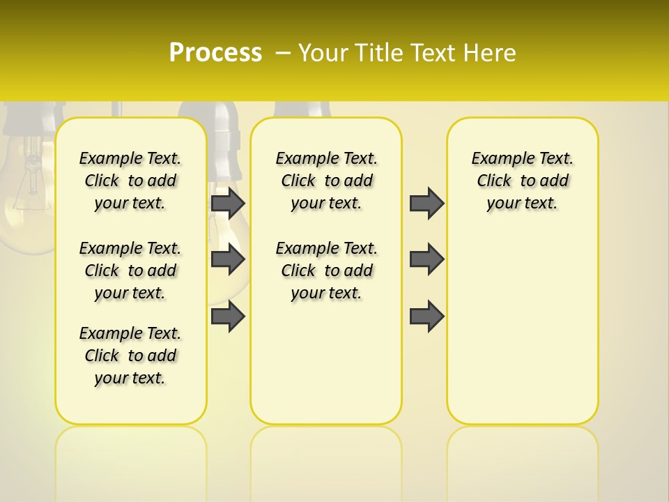 A Group Of Light Bulbs Hanging From A Ceiling PowerPoint Template