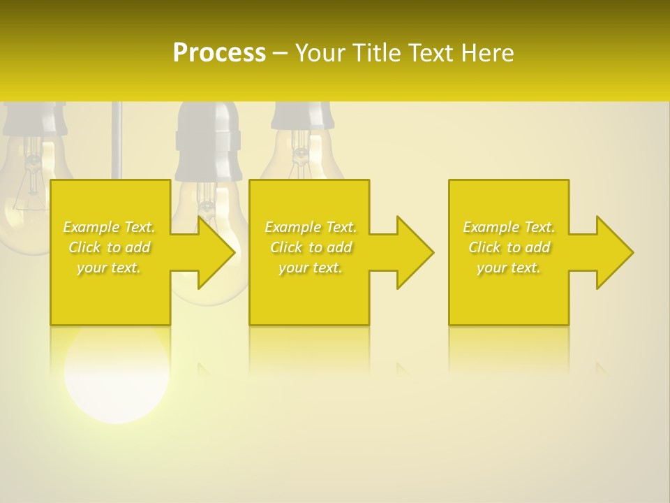 A Group Of Light Bulbs Hanging From A Ceiling PowerPoint Template