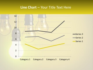 A Group Of Light Bulbs Hanging From A Ceiling PowerPoint Template