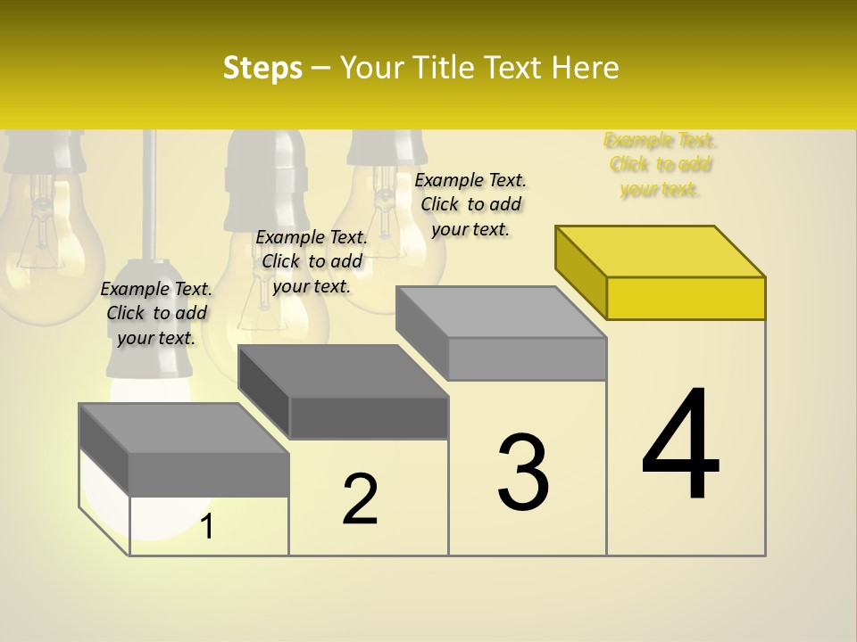 A Group Of Light Bulbs Hanging From A Ceiling PowerPoint Template