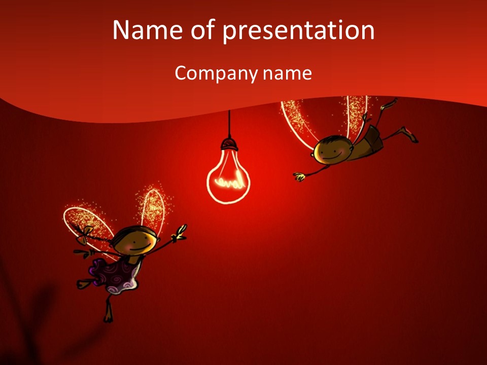 A Powerpoint Presentation With A Red Background PowerPoint Template