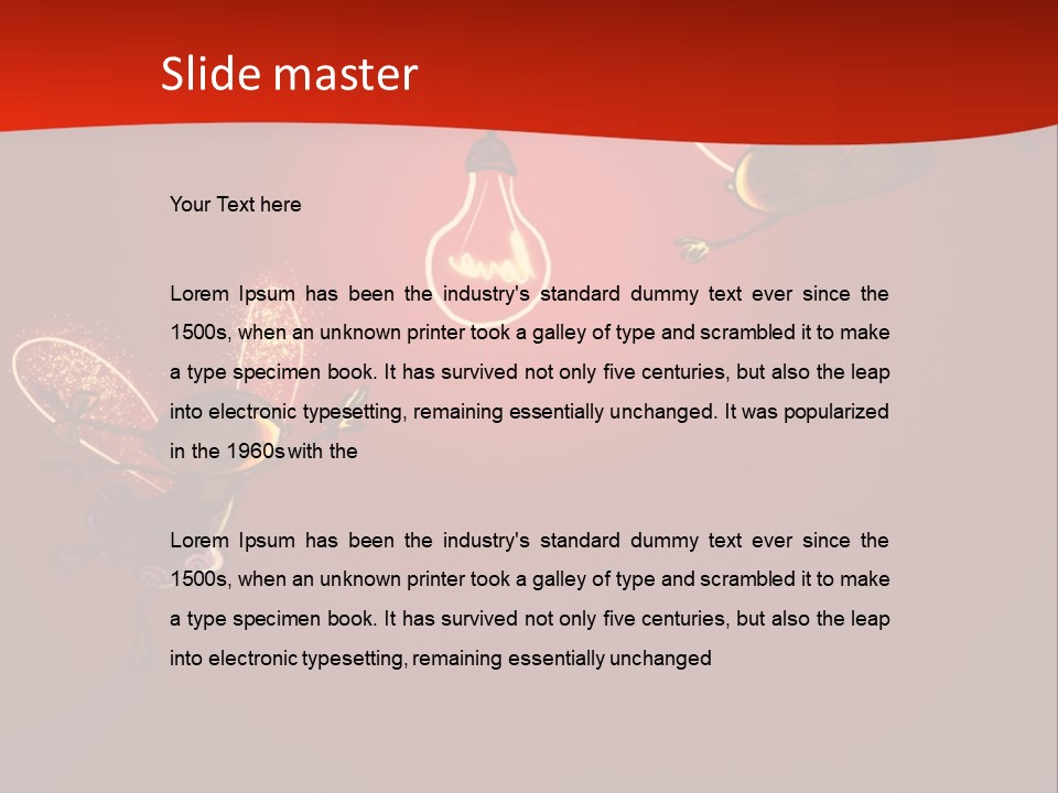 A Powerpoint Presentation With A Red Background PowerPoint Template