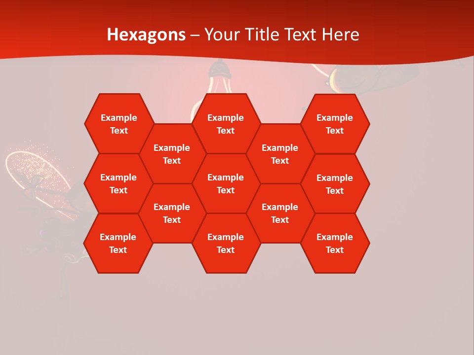 A Powerpoint Presentation With A Red Background PowerPoint Template