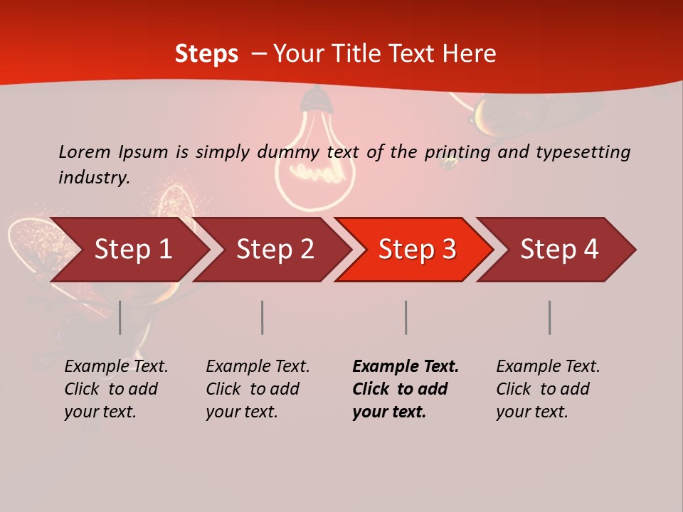 A Powerpoint Presentation With A Red Background PowerPoint Template