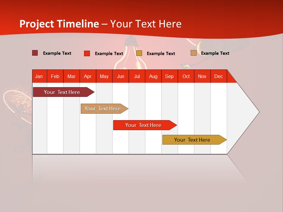 A Powerpoint Presentation With A Red Background PowerPoint Template