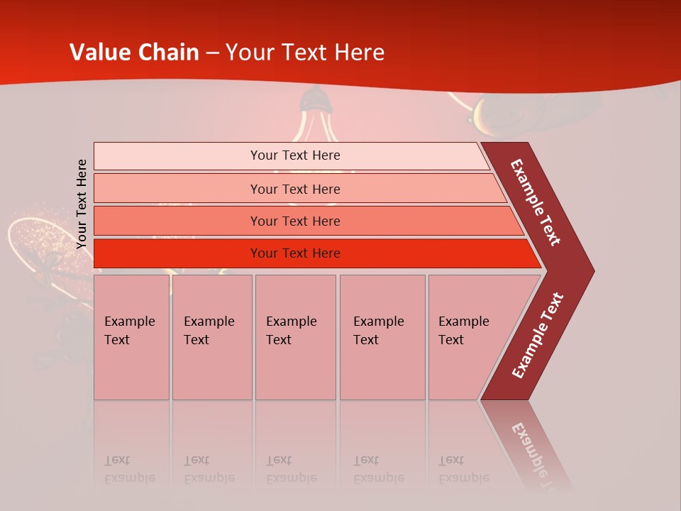 A Powerpoint Presentation With A Red Background PowerPoint Template