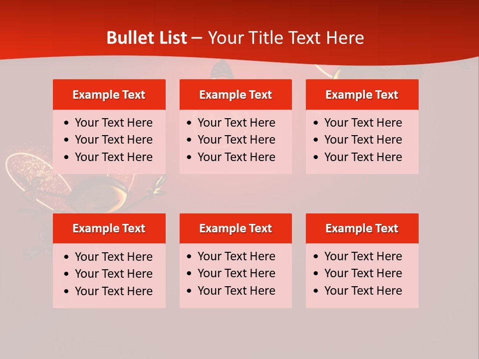 A Powerpoint Presentation With A Red Background PowerPoint Template