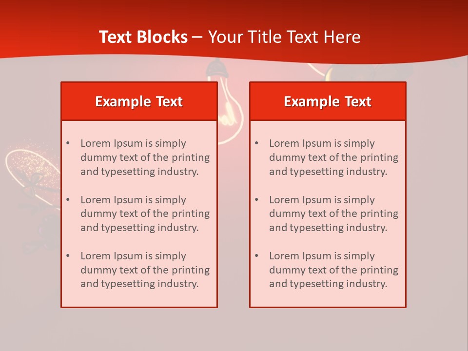 A Powerpoint Presentation With A Red Background PowerPoint Template
